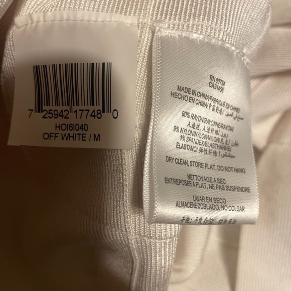 Herve Ledger Off White Bandage Mini Dress Medium Bodycon Party Cocktail - Picture 10 of 11